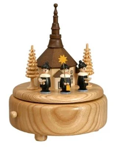 Music Box with Church Kurrende Colourful WxHxD 13x16x13cm NEW Music Box Music Box Music - Picture 1 of 1