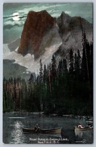 Mount Burgess, Emerald Lake, Near Field BC Canada, Antique Postcard #1 - Picture 1 of 2