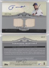 2011 Topps Marquee Acclaimed Impressions Dual /200 Fernando Martinez Auto