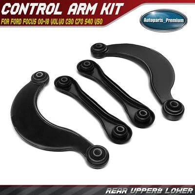 4x Braço de Controle Traseiro para Ford C-Max 2013-2018 Focus 00-18 Volvo C30 C70 S40 V50 - Imagem 1 de 4