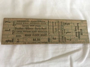 Souther Hillman Furay - 11/2/75 Memorial Aud. Athens OH full ticket - never used - Picture 1 of 3