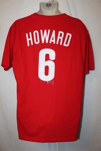 mens vtg ryan howard philadelphia phillies t-shirt L pre-owned red - Picture 1 of 3
