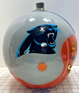 Große Keramik Carolina Panthers Jack O Laterne Kürbis offiziell NFL 11,5" groß - Bild 1 von 7