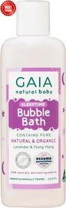 Gaia Natural Baby Bubble Bath 250mL Sensitive Skin Organic Lavender Ylang Ylang - Picture 1 of 12