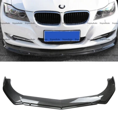 For BMW 740i 750i Series Front Bumper Lip Spoiler Splitter Carbon Fiber Foto 1 de 4