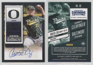 2015 Panini Contenders Prospect Ticket Blue Foil Garrett Cleavinger #48 Auto