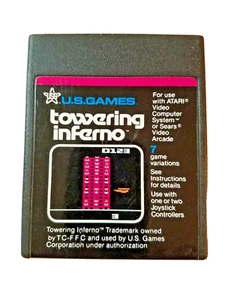 TOWERING INFERNO (1982) ATARI 2600 - CLASSIC VIDEO GAMES - Picture 1 of 2