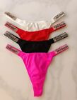 Shine Knickers ?? ??????/1Pc/?,L,Xl.Panties, Thong With Rhinestones