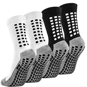 Football Grip Socks - Kids Adults Non Slip Grip Sport Soccer Rugby Golf Pack 3 - Picture 1 of 5