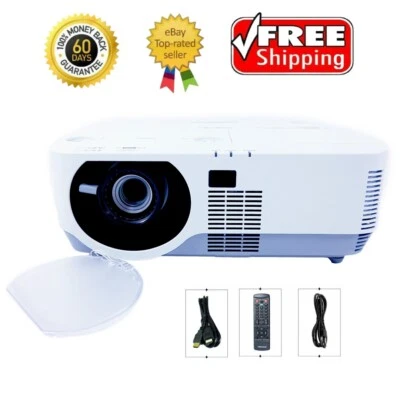 NEC P452W DLP Projector Conference Room Office 4500 ANSI Full HD HDMI w/Remote - Image 1 of 4