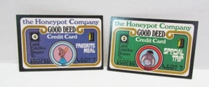 NABISCO WINNIE THE POOH GREAT HONEY CRUNCHERS CREDIT CARD CEREAL PREMIUM PAIR - Bild 1 von 2