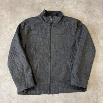 GAP Windbreaker Jacket Mens Large Full Zip Quilted Bomber, Grey - Image 1 of 4