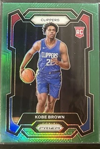 Kobe Brown 2023-24 PANINI - PRIZM BASKETBALL Green Prizm Rookie Card #144 NBA - Bild 1 von 1