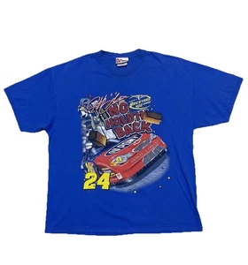 Vintage NASCAR Jeff Gordon T-Shirt 2002 Brick Yard 400 Bustin lose 2-seitig Herren XL - Bild 1 von 12