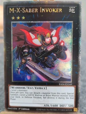 M-X-SABER INVOKER - RA04-EN169  Quarter Century Secret Rare / 1st Edition NM - Bild 1 von 2