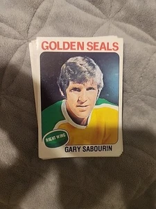 1975-76 Topps Hockey Card #299 Gary Sabourin - Picture 1 of 1