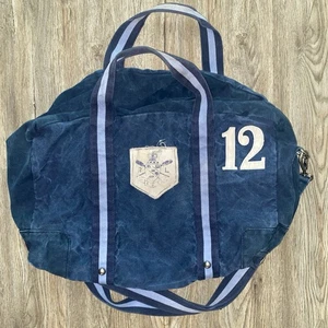 RUGBY Ralph Lauren Large Vintage Denim Blue Duffle Bag - Picture 1 of 9