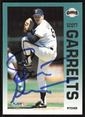 1992 Fleer Scott Garrelts Auto San Francisco Giants #636 Card Signed - Image 1 of 2