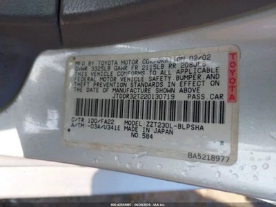 2002 Toyota Celica Used Radiator Fan Motor Assembly 148K Miles OEM 1636122060 - Image 1 of 4