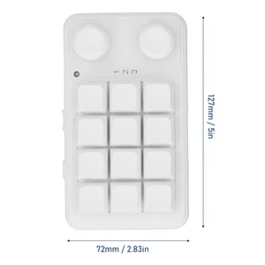 Mechanische Tastatur Mit 12 Tasten 2 Knöpfe 3 Programmierbare Modi Blauer S CU - Bild 1 von 22