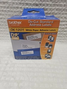 Brother Die-Cut Address Labels 1.1" x 3.5" White – 400 Labels per Roll - Picture 1 of 5