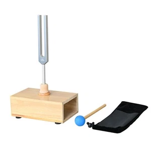432Hz Chakra Stimmgabel Set mit Resonanzbox und Holzhammer, Alu Sound3228 - Bild 1 von 6