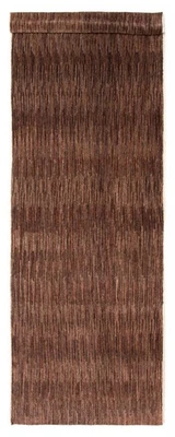 Traditional Dark Brown 4'1" x 14'6" Hand-knotted Oriental Carpet Wool Area Rug - Image 1 of 4