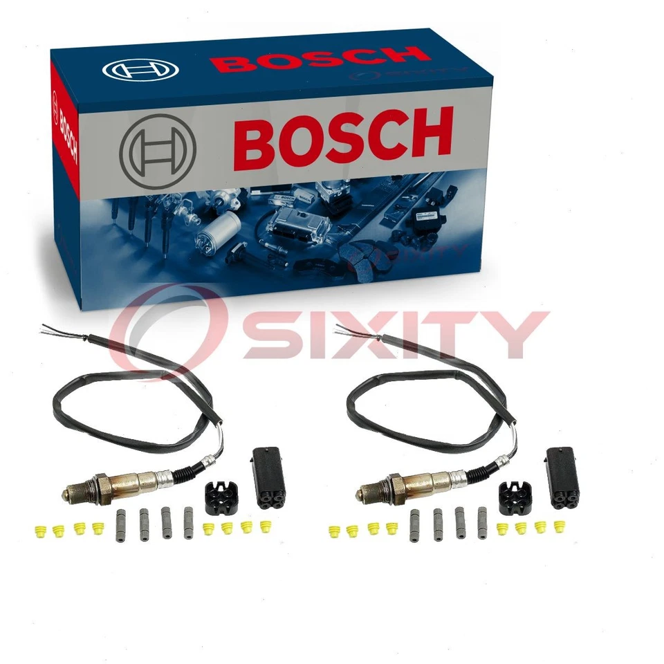 2 pc Bosch Downstream Oxygen Sensors for 2013-2019 Cadillac XTS 3.6L V6 O2 ft - Image 1 of 4