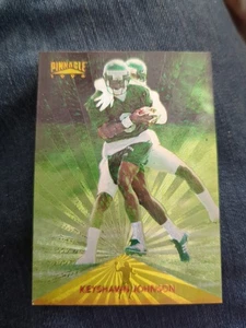 KEYSHAWN JOHNSON 1996 PINNACLE #161 COLECCIÓN TROFEO NOVATO JETS - Imagen 1 de 2