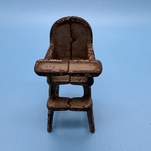 ANTIKER 20ER JAHRE PUPPENHAUS GUSSEISEN KILGORE HOCHSTUHL ~ GRAUE FARBE SEHR GUTER ZUSTAND - Bild 1 von 12