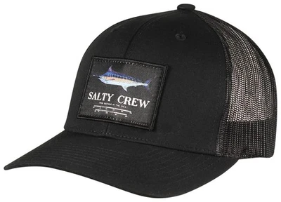 Salty Crew Marlin Mount Retro Trucker Hat - Black - New - Image 1 of 2