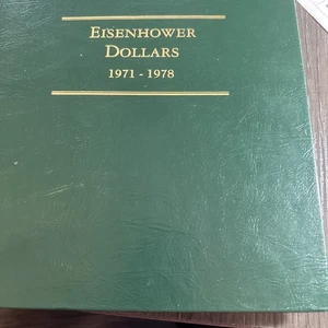 1971-1978 1 $ Eisenhower Dollar Sammlung - Littleton Album - gebraucht - Bild 1 von 7