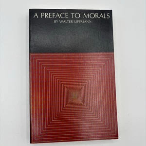A Preface to Morals by Walter Lippmann 1964 Vintage Paperback Book Time Spec. Ed - Bild 1 von 11