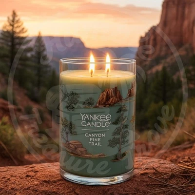 Yankee Candle Canyon Pine Trail 20 oz 2-Wick Tumbler – Pine, Fern & Forest Hike - Image 1 of 3