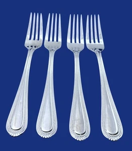 Oneida COUNTESS Brillo Cuentas Inoxidable - Juego de 4 Tenedores de Cena 7 3/4" Exc - Imagen 1 de 1