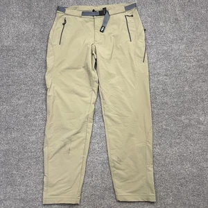 Outdoor Research Pants Mens XL Khaki Stretch Hiking Trail Zip Pockets Nylon Belt - Picture 1 of 12