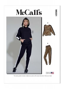 McCall's SEWING PATTERN M8351 Misses' Lounge Trousers,Top & Hoodie XS-M Or L-XXL - Picture 1 of 7