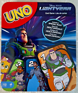 UNO Disney Pixar Lightyear Card Game in Storage Tin, Movie-Themed