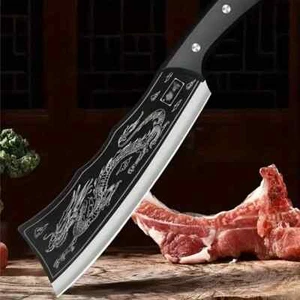 Bone cutting knife Asian Kitchen Knife Japan Butcher Chef Cleaver Chopping Meat - Picture 1 of 15