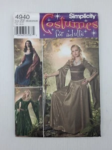 Simplicity Sewing Pattern 4940 Women's Fantasy Costume Pattern Size 20-26 - Picture 1 of 2