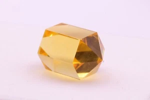23.7-25.83ct 1pcs Yellow Citrine (Quartz) Crystal 23x11 mm Lab Grown Stone - Picture 1 of 3