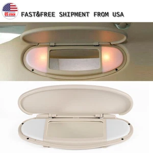 Cubierta de marco de espejo retrovisor parasol para BMW MINI Cooper R55 R56 R60 R61 2007-2014 beige - Imagen 1 de 9