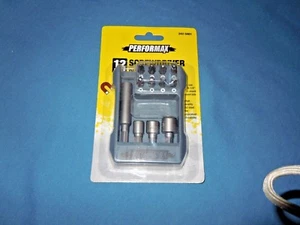 NEW PERFORMAX 12 Piece Screwdriver Bit Set w/case High Quality S2 Steel - Picture 1 of 2