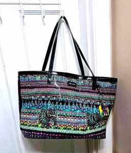 Sakroots By The Saks Artist Circle Radiant Elephant Shoulder Tote Bag PEACE - Picture 1 of 11