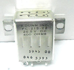 FC-215-22 STRUTHERS DUNN INC RELAY 26.5 VDC/400 OHMS NEW OLD STOCK - Picture 1 of 5