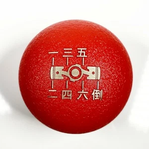 SSCO WRINKLE RED PISTON 6 SPEED SR LITE 190 GRAM WEIGHTED SHIFT KNOB 12x1.25mm - Picture 1 of 3