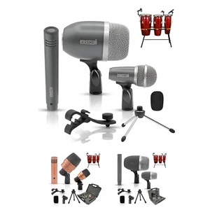 5Core Conga Bongo Microphone XLR Dynamic Snare Tom Mic Drum Kit con clip e supporto - Foto 1 di 37