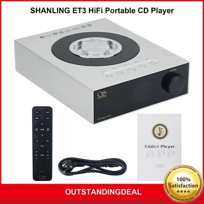 SHANLING Silvery ET3 HiFi Portable CD Player Digital Transport CD Turntable ot25 - Image 1 of 4
