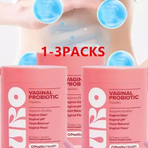1-3 URO Vaginal Probiotics for Women pH Balance-Prebiotics Lactobacillus HO J2O6 - Picture 1 of 12