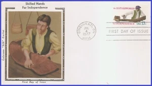 USA4 #1720 U/A COLORANO SILK FDC Leatherworker - Bild 1 von 1